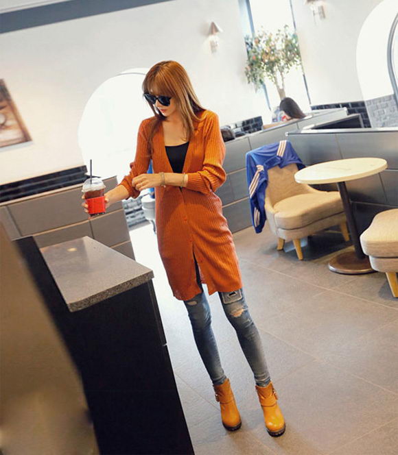 Đẹp lạ với áo Cardigan dáng dài