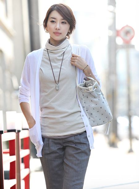 Mix đồ cùng áo cardigan đón thu về