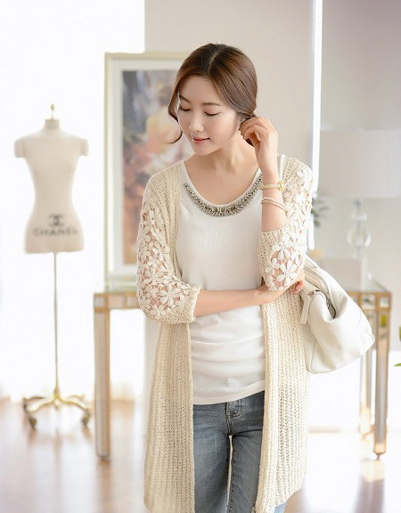 Mix đồ cùng áo cardigan đón thu về